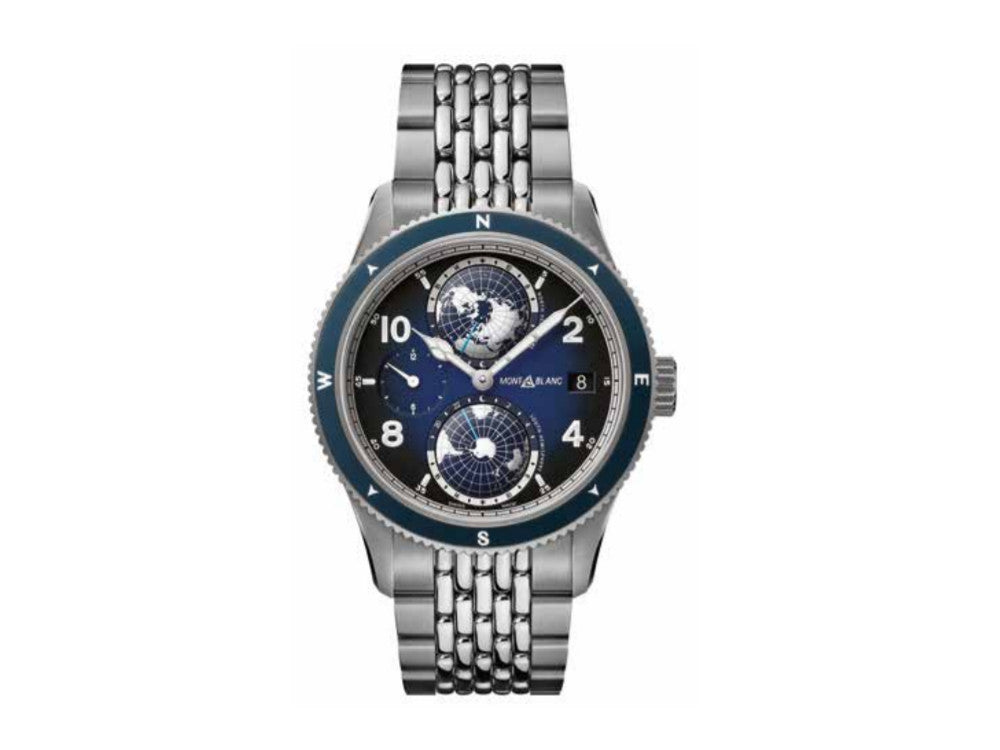 Reloj Automático Montblanc 1858 Geosphere, Titanio, Cerámica, Azul, 42mm, 125567