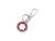 Llavero Montblanc Meisterstück Spinning Emblem, Acero inoxidable, Rojo, 128746