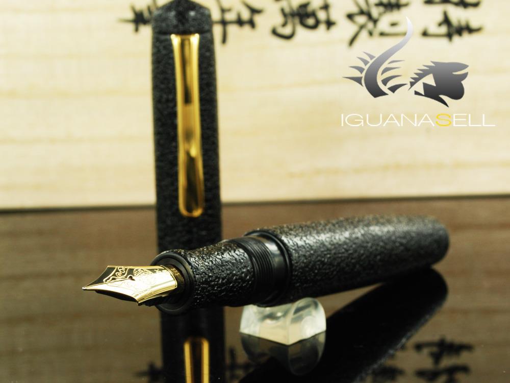 Pluma Estilográfica Nakaya Writer Piccolo, Kuro-Ishime, Ebonita