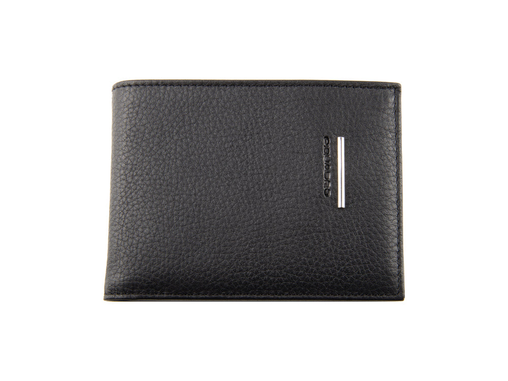 Cartera Piquadro Modus, Piel, Negro, 4 Tarjetas, Monedero, PU257MO/N