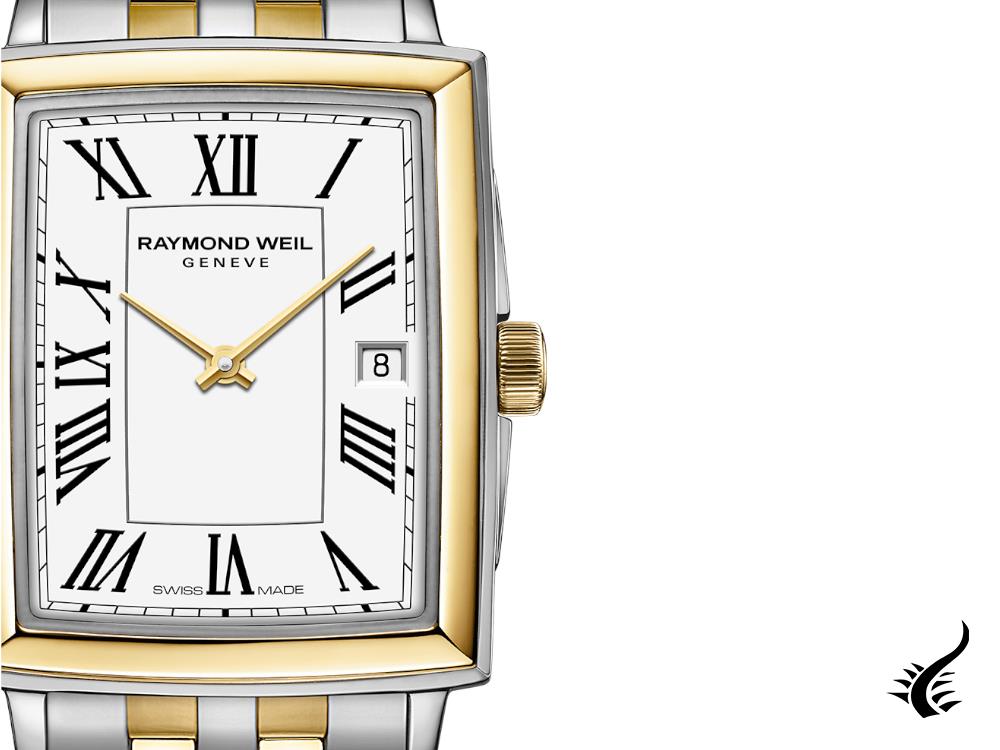 Reloj Raymond Weil Toccata Ladies, Oro, Blanco, 34.6 mm, 5925-STP-00300