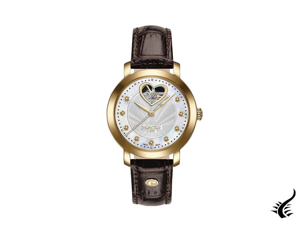 Reloj Automático Roamer Lady Sweetheart, 34mm, Correa de piel, 556661 48 19 05