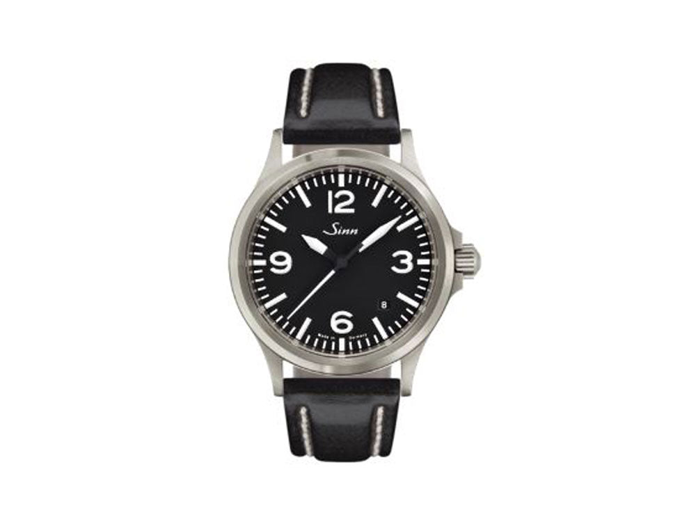 Reloj Automático Sinn 556 A, Negro, Correa de piel, 556.014 LB35