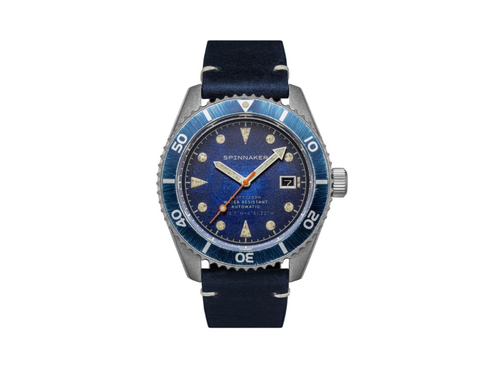 Reloj Automático Spinnaker Wreck, Azul, 44 mm, 20 atm, SP-5089-02