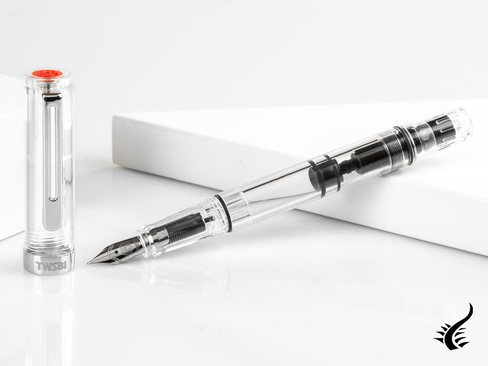 Pluma Estilográfica Twsbi Eco T Clear, Resina, Transparente, M7446380