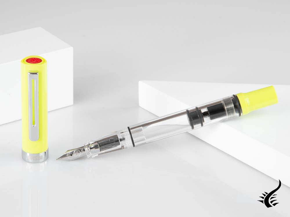 Pluma Estilográfica Twsbi Eco-T Yellow-Green, Resina, Metal, M7446320