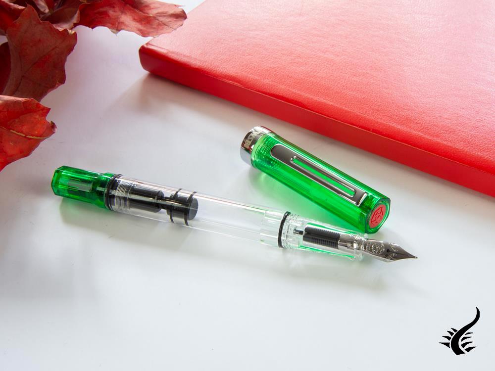 Pluma Estilográfica Twsbi Eco Transparent Green, Resina, M7446930