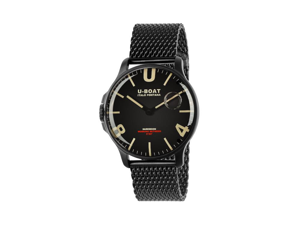 Reloj de Cuarzo U-Boat Capsoil Darkmoon, Negro, 44 mm, 8464/A/MT