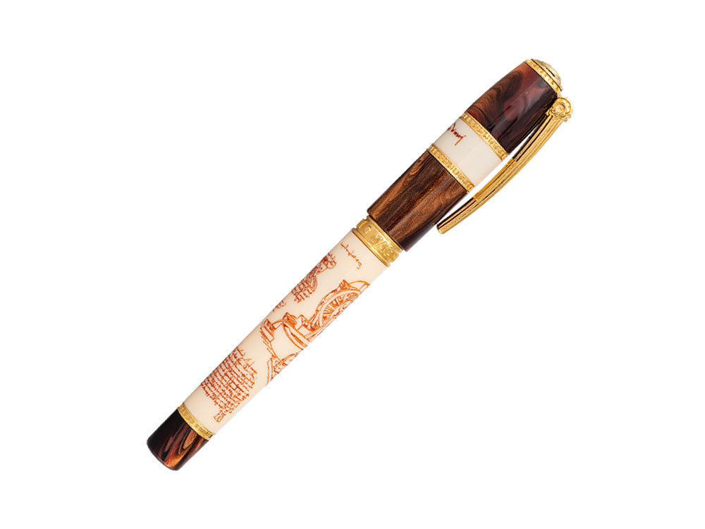 Roller Visconti Leonardo Da Vinci Machina Vermeil Edición Limitada, KP51-02-RB