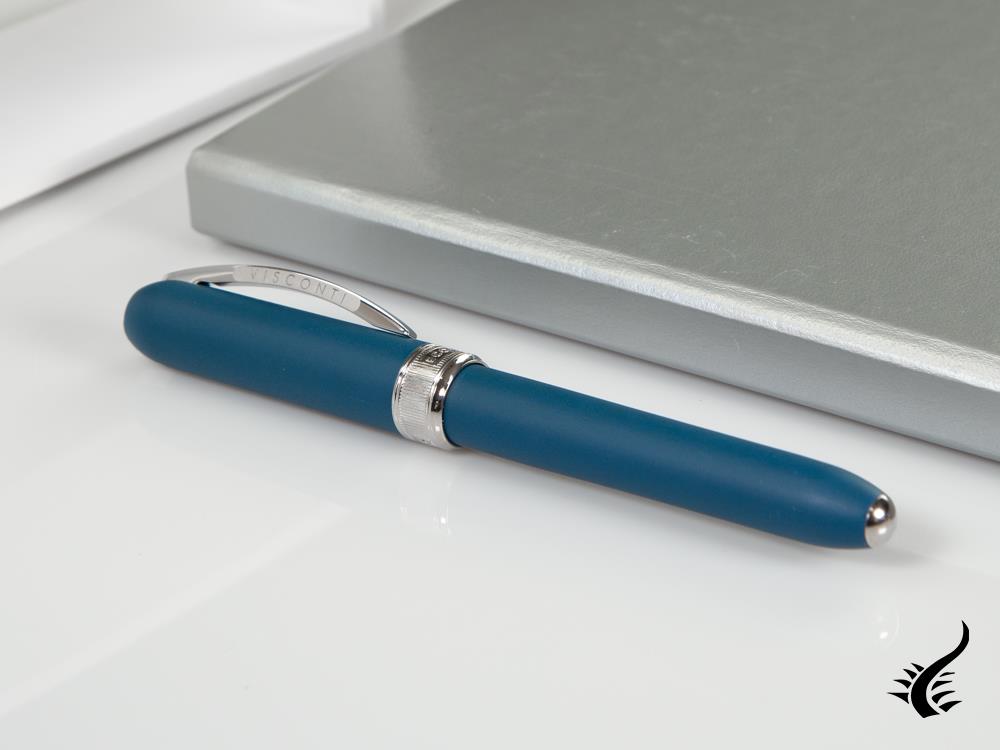 Roller Visconti Rembrandt Eco-Logic, Bioplástico, Paladio, Azul, KP10-10-02-RB