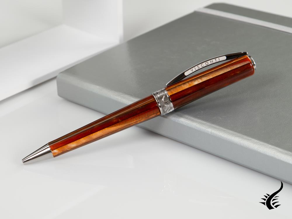 Bolígrafo Visconti Voyager 2020 Alpha Centauri, Naranja, Paladio, KP33-02-BP