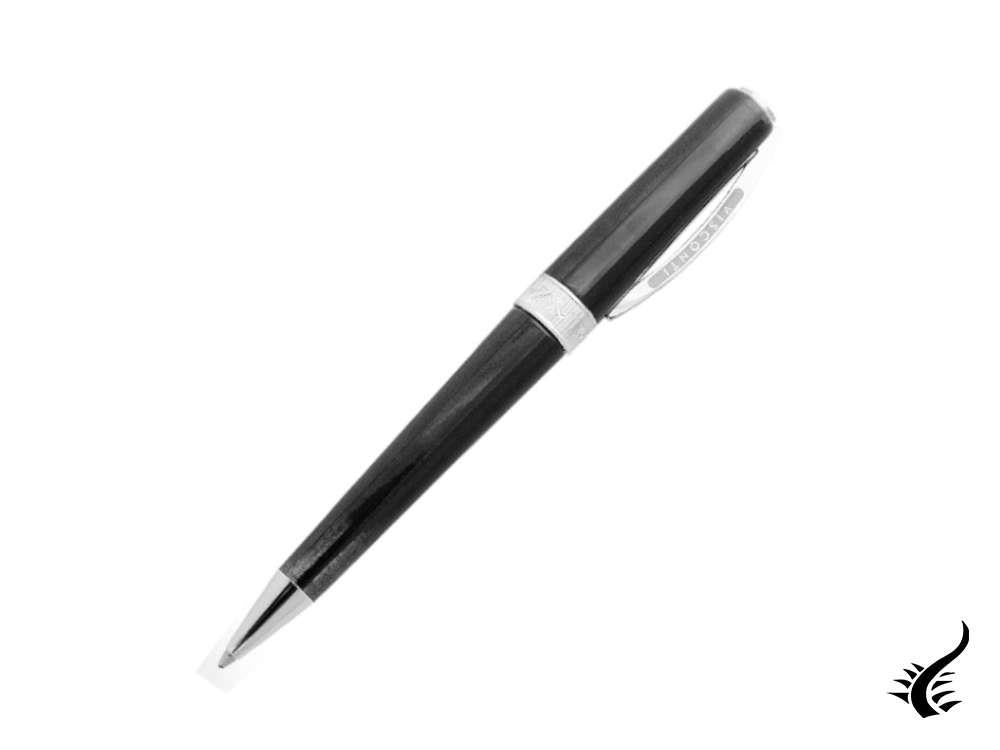 Bolígrafo Visconti Voyager 2020 Black Star, Negro, Paladio, KP33-01-BP