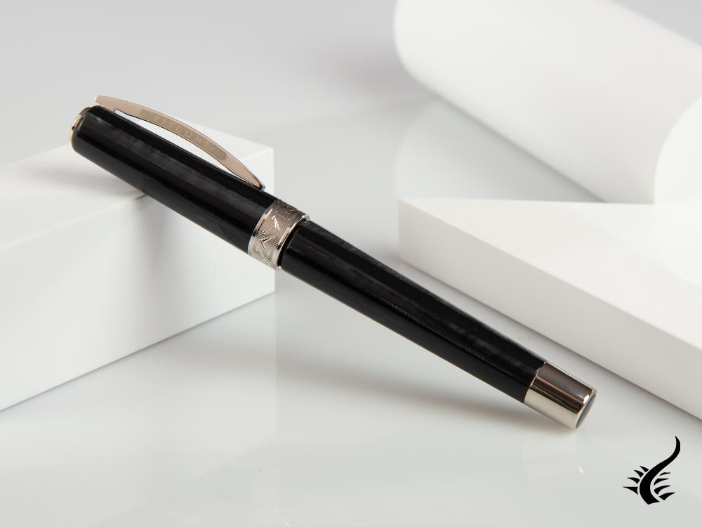 Pluma Estilográfica Visconti Voyager 2020 Black Star, Negro, KP33-01-FP