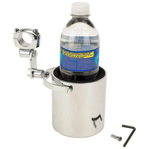 Picture of Diamond Plate Chrome Motorcycle Cup Holder