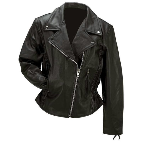 Picture of Rocky Mountain Hides Ladies Solid Genuine Buffalo Leather Jacket- 2x