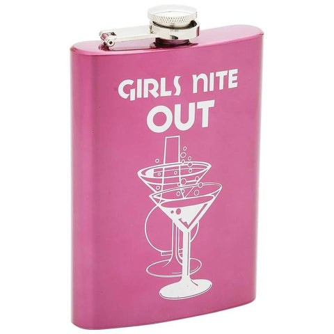 Picture of Maxam 8oz Stainless Steel Flask- Girls Nite Out
