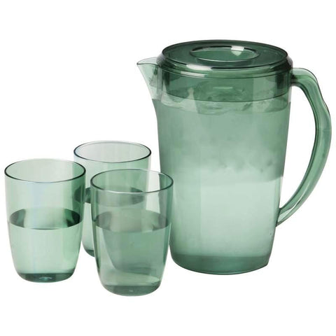 Picture of Lacuisine 4pc Covered 2.3qt Pitcher And Cup Set- 1/4 Quart Pitcher Cup St