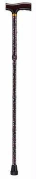 Picture of Folding Cane Pistol Grip Adj. Black Floral 33 - 37