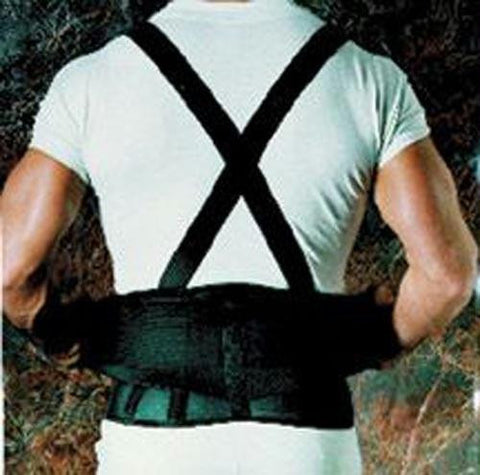 Picture of 9 Back Belts With Suspenders Black X-Large Sportaid