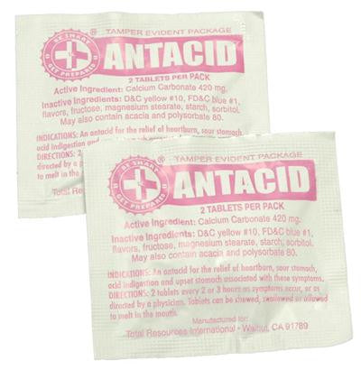Picture of Antacid Packs with 2 Tablets (100 packs)