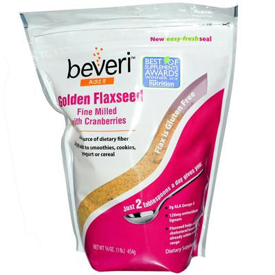 Picture of Beveri Golden Flaxseed Fine Milled with Cranberry - 1 lb