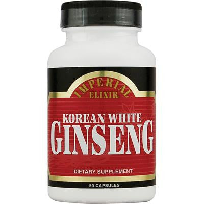 Picture of Imperial Elixir Korean White Ginseng - 500 mg - 50 Capsules