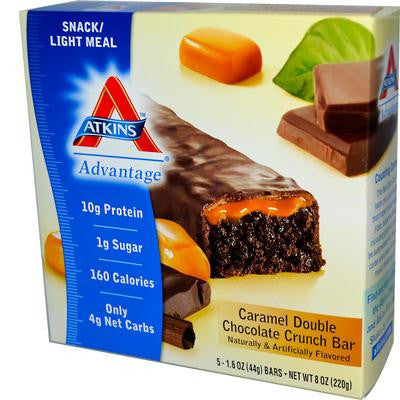 Picture of Atkins Advantage Bar Caramel Double Chocolate Crunch - 5 Bars