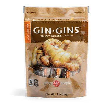 Picture of Ginger People Gingins Chewy Hot Coffee Bags - Case of 24 - 3 oz