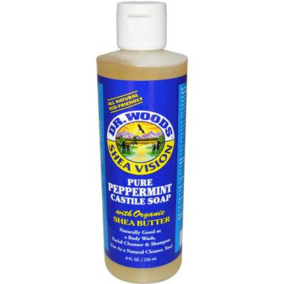 Picture of Dr. Woods Shea Vision Pure Castile Soap Peppemint with Organic Shea Butter - 8 fl oz
