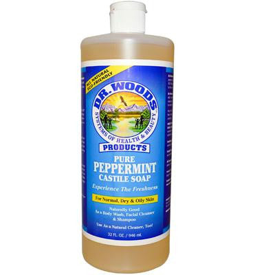 Picture of Dr. Woods Pure Castile Soap Peppermint - 32 fl oz