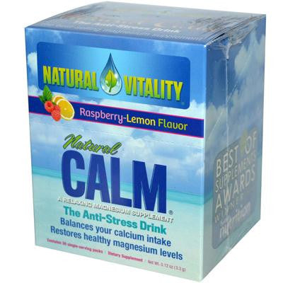 Picture of Natural Vitality Magnesium Natural Calm Raspberry Lemon - 30 Packets