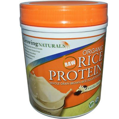 Picture of Growing Naturals Organic Raw Rice Protein - Vanilla Blast - 16.4 oz