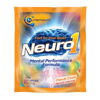 Picture of Nutrition53 Neuro1 Mental Performance Packets - Orange - Case of 15 - 31 Grams