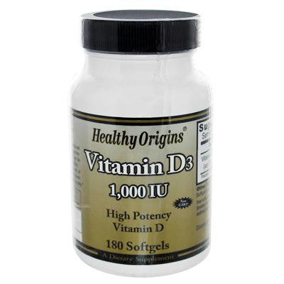 Picture of Healthy Origins Vitamin D3 - 1000 IU - 180 softgels