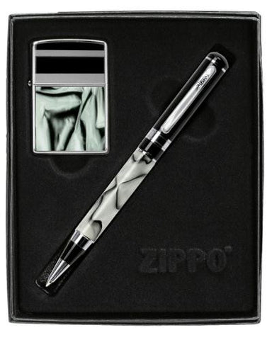 Picture of Marble Pattern Zippo & Pen Gift Set