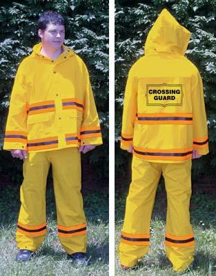 Picture of 3-Piece Rain Suit w/ Emblem & Stripes - Medium