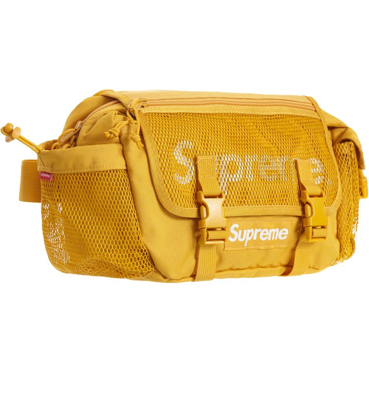 supreme waist bag yellow