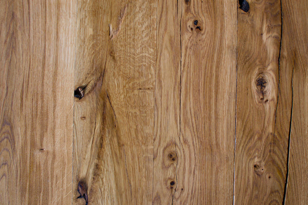Madera mesa de comedor elevable k2 de diseño industrial con madera maciza de roble.