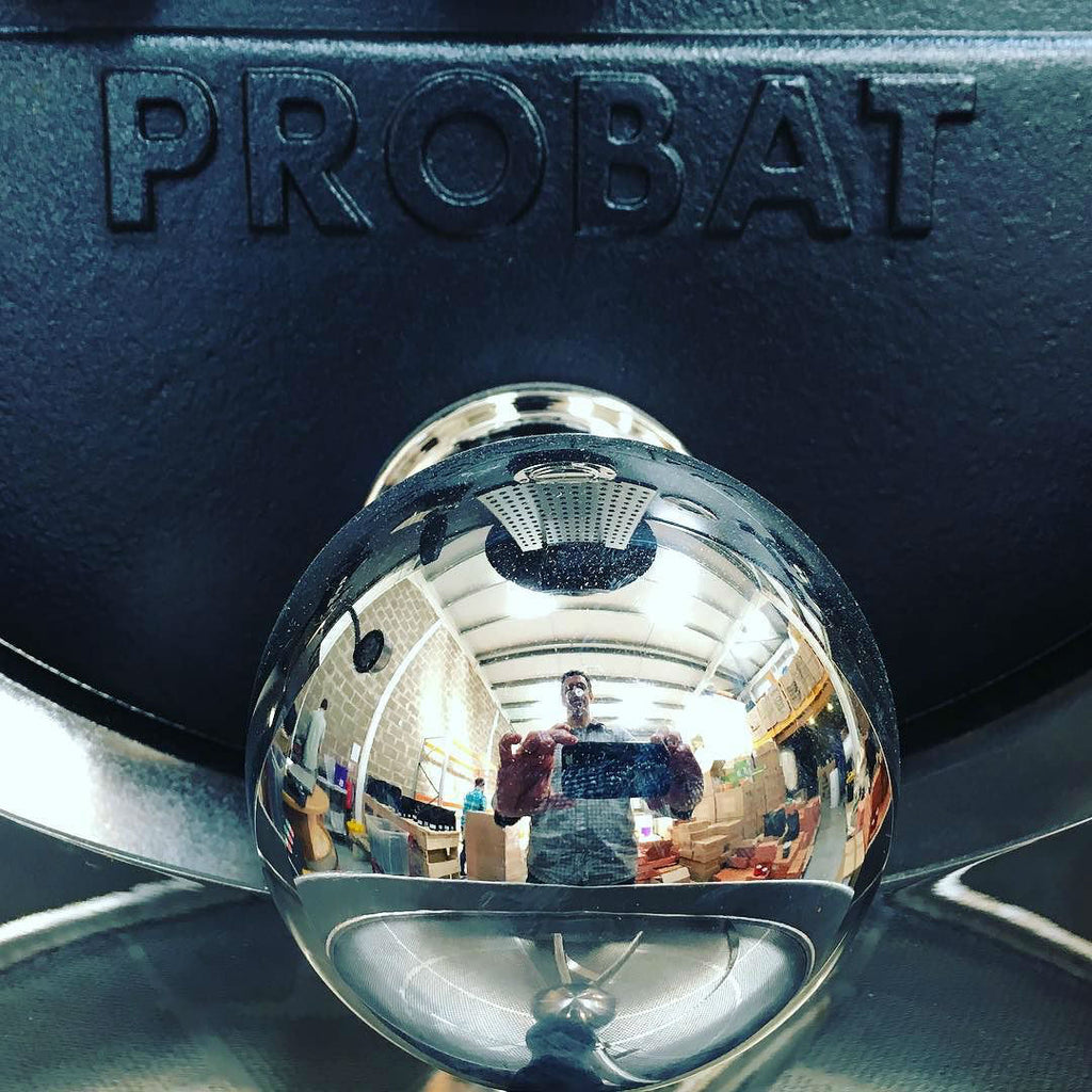 Our Probat roaster