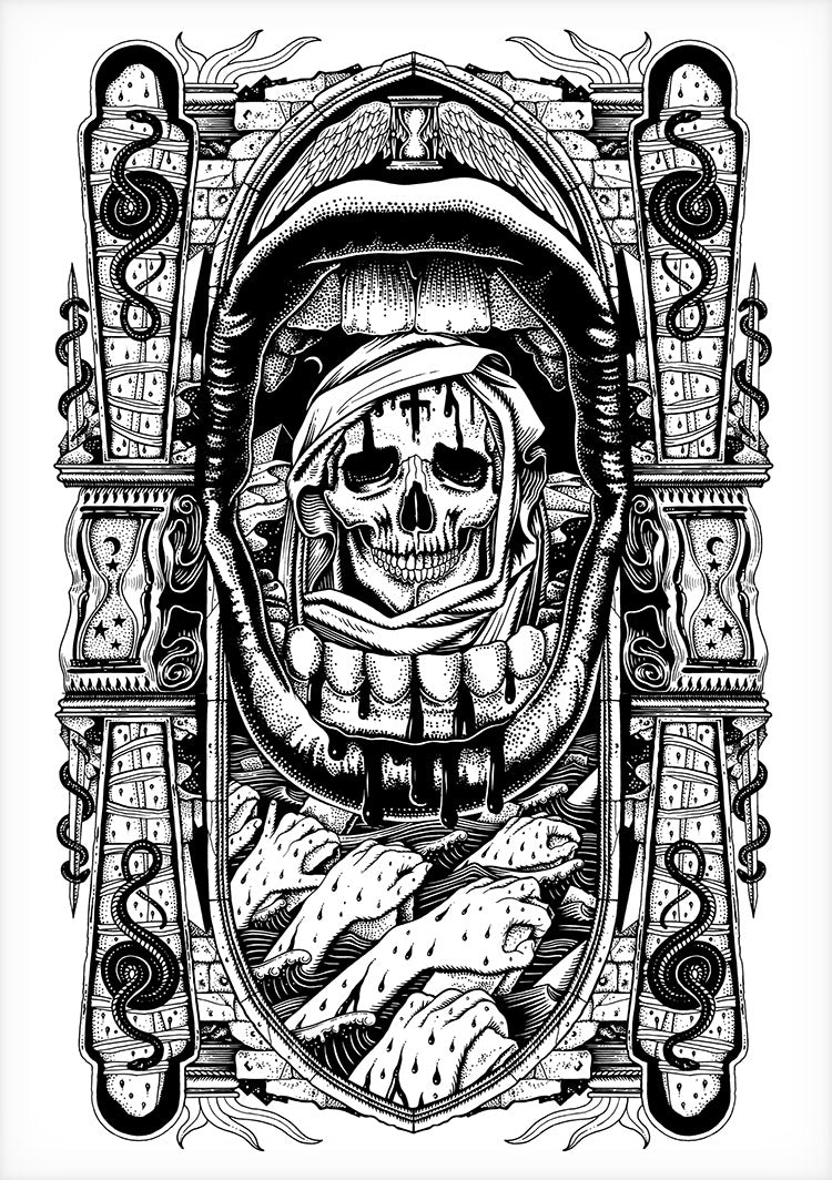 stratfordfwbchurch Tattoo shirt Design Pestilence Ink Drawing