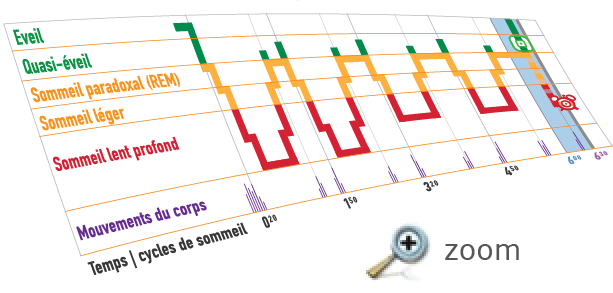 axbo reveil cycle sommeil hypnogramme