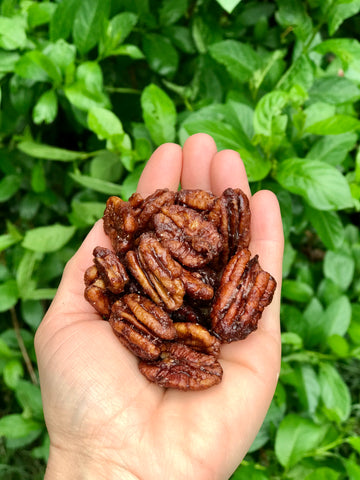 pit barrel smoked bourbon pecans