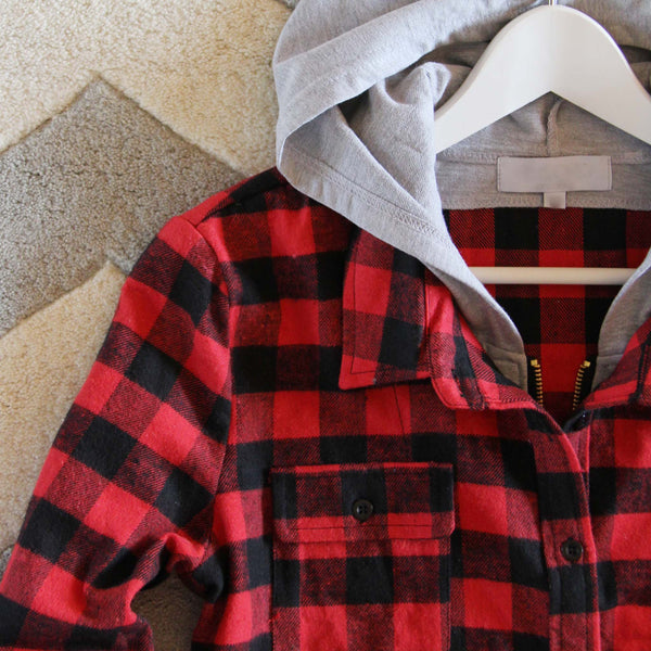 plaid hoodie