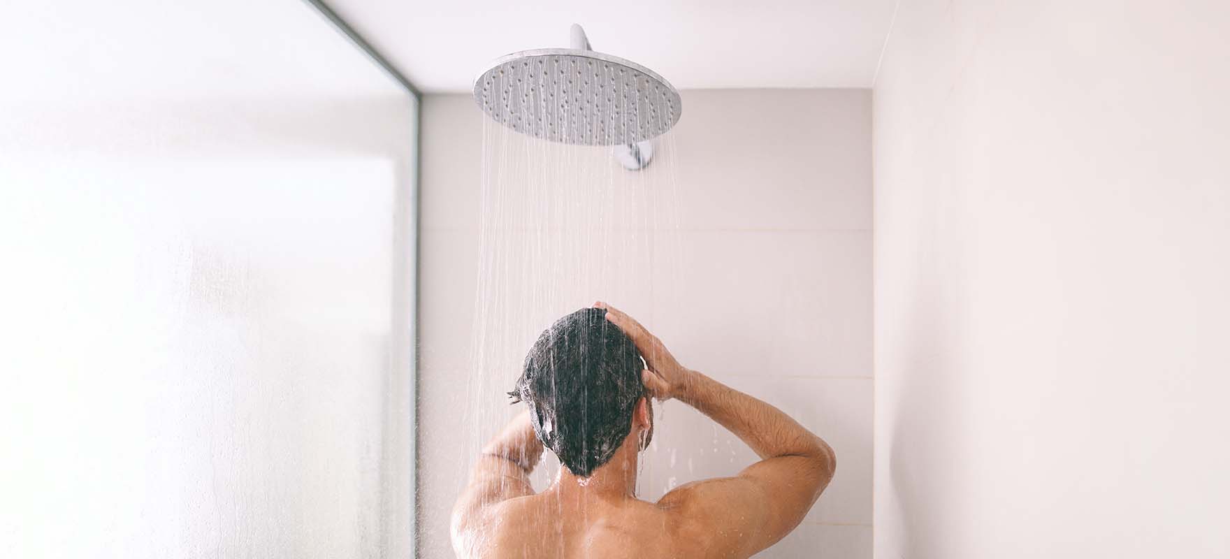 Tanned French Teen Is Taking a Shower