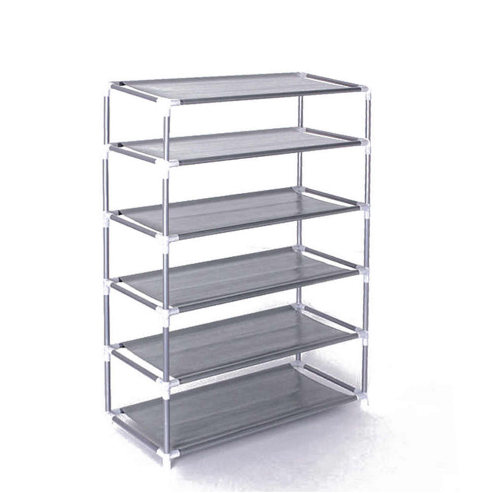 6 Tier Stackable Shoe Rack Storage Organizer