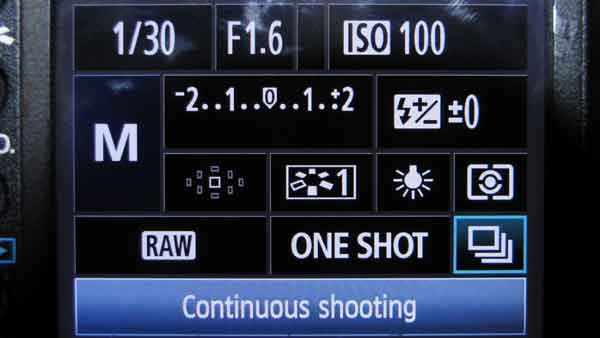 Digislider HDR tutorial continuous shoot mode