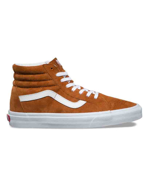 vans sk8 hi pig brown suede