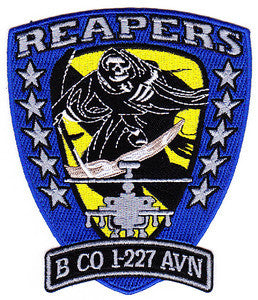 aviation army regiment 227th 1st battalion cavalry company patch division reapers bravo patches avn military usmilitarypatch operations 160th reg special