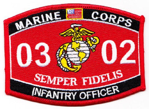 mos military usmc officer marine patch corps infantry fidelis semper occupational special amazon