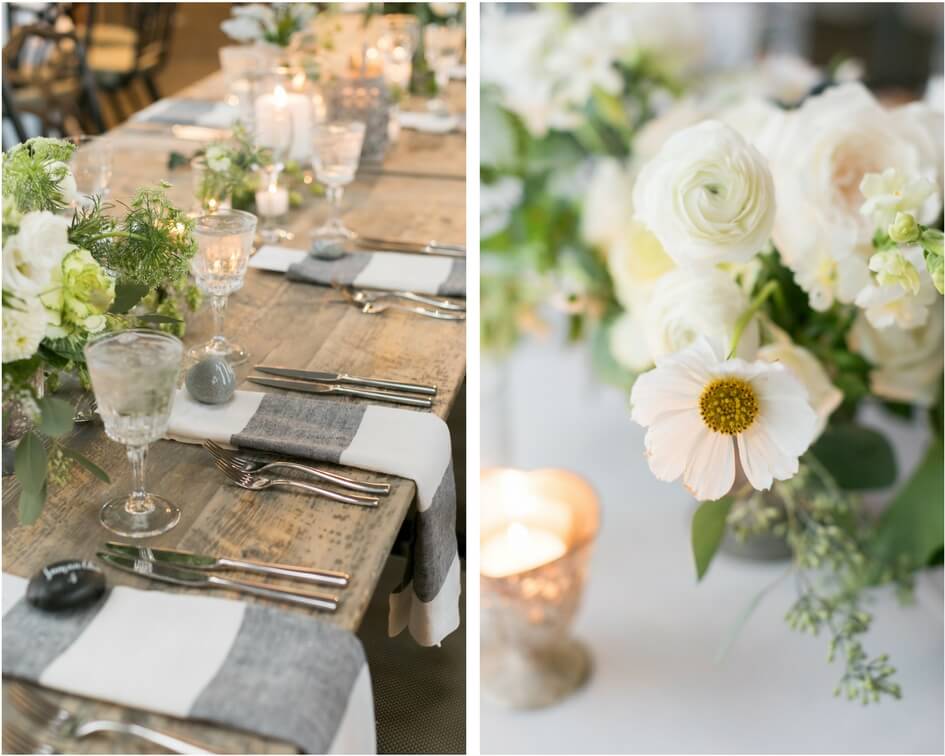 grey and ivory wedding details 